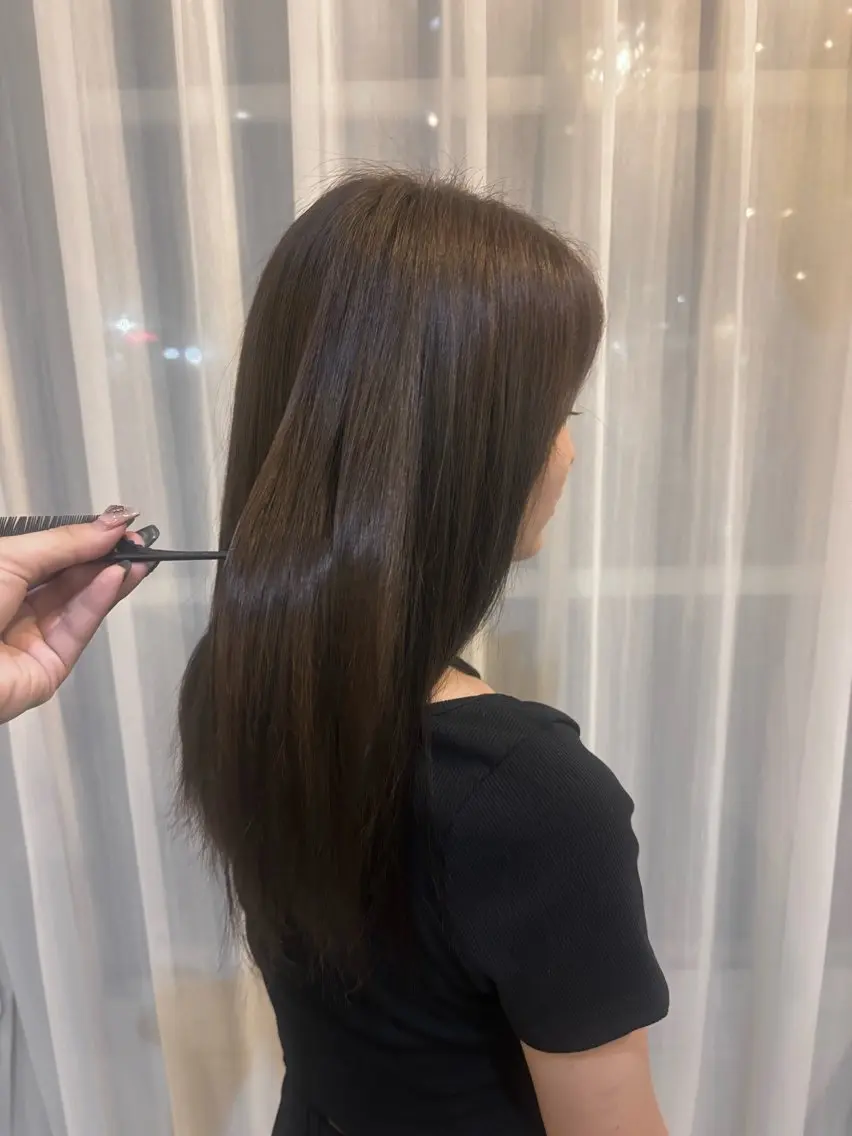 ロング ヘアカラー トリートメント set-up北長瀬 yuunaのヘアスタイル