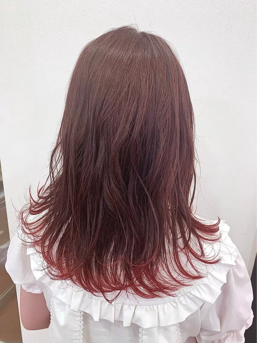 セミロング 青木 捺稀のヘアスタイル