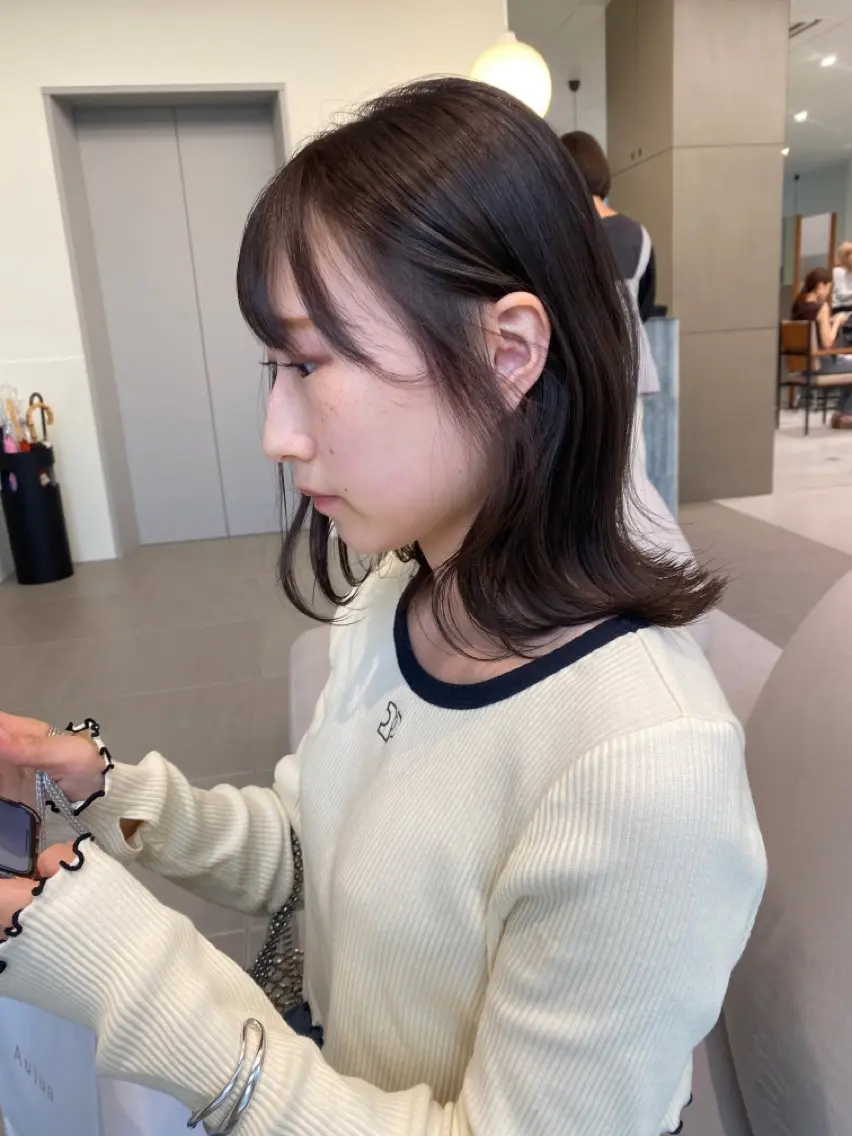 ミディアム カラー ヘアカラー ☪️ブリーチ特化施術 /レイヤー🪽aiのヘアスタイル