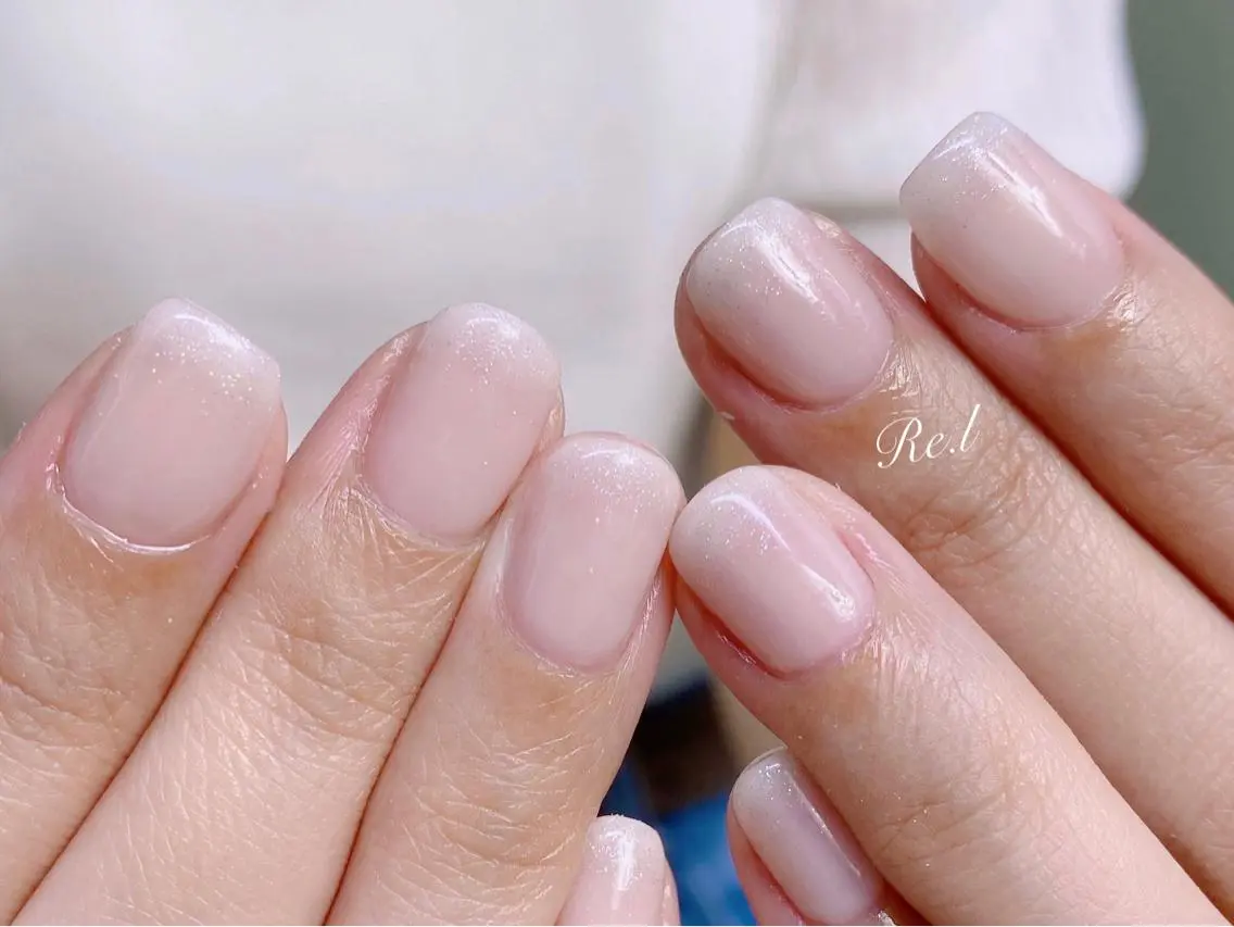 ネイル モチの良さ◉ フィルインネイル♡のネイルデザイン