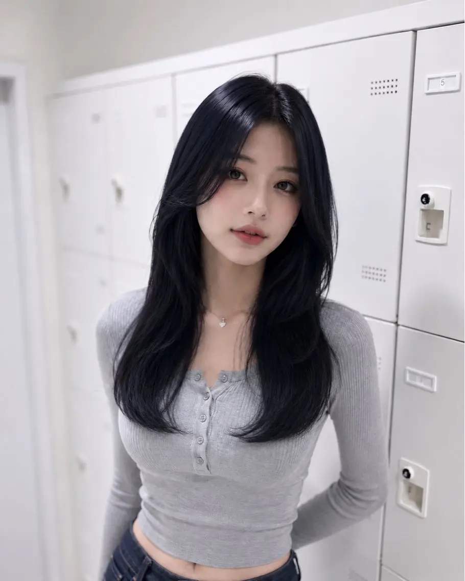 ロング カラー ヘアカラー トリートメント ヘッドスパ ヘアセット 💛ミルクティー 色落ち可愛い💛のヘアスタイル