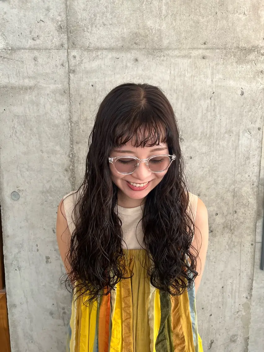 ロング カラー ⭐️Manaka⭐️ 艶髪🩵ナチュラルのヘアスタイル