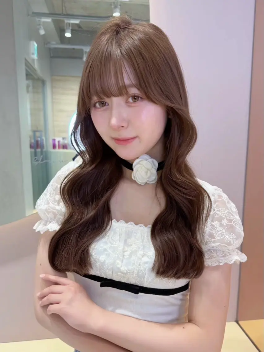 【8月21日19時〜限定‼️🈹】ブリーチなしワンカラー+顔周りカット+トリートメント!の写真