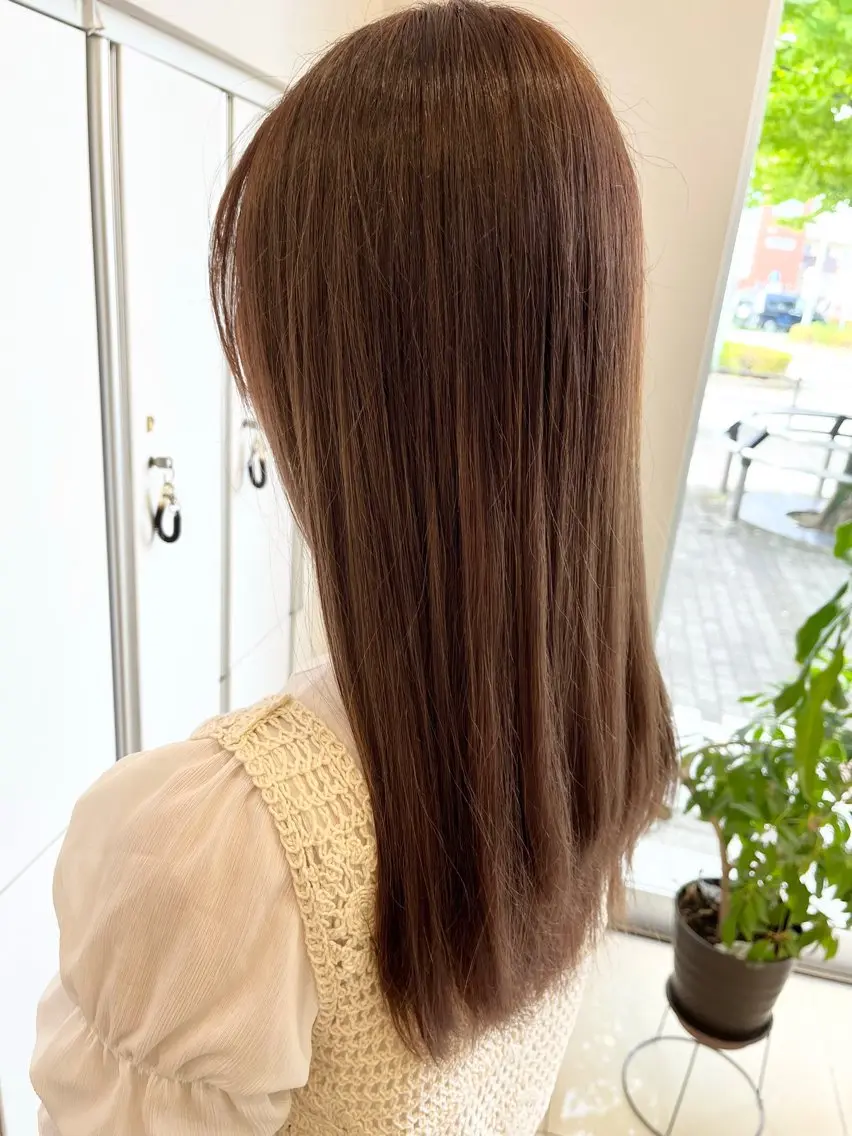 『 🌿透明感のあるカラー🌿 』 🧸透明感カラー＋トリートメント🫧の写真