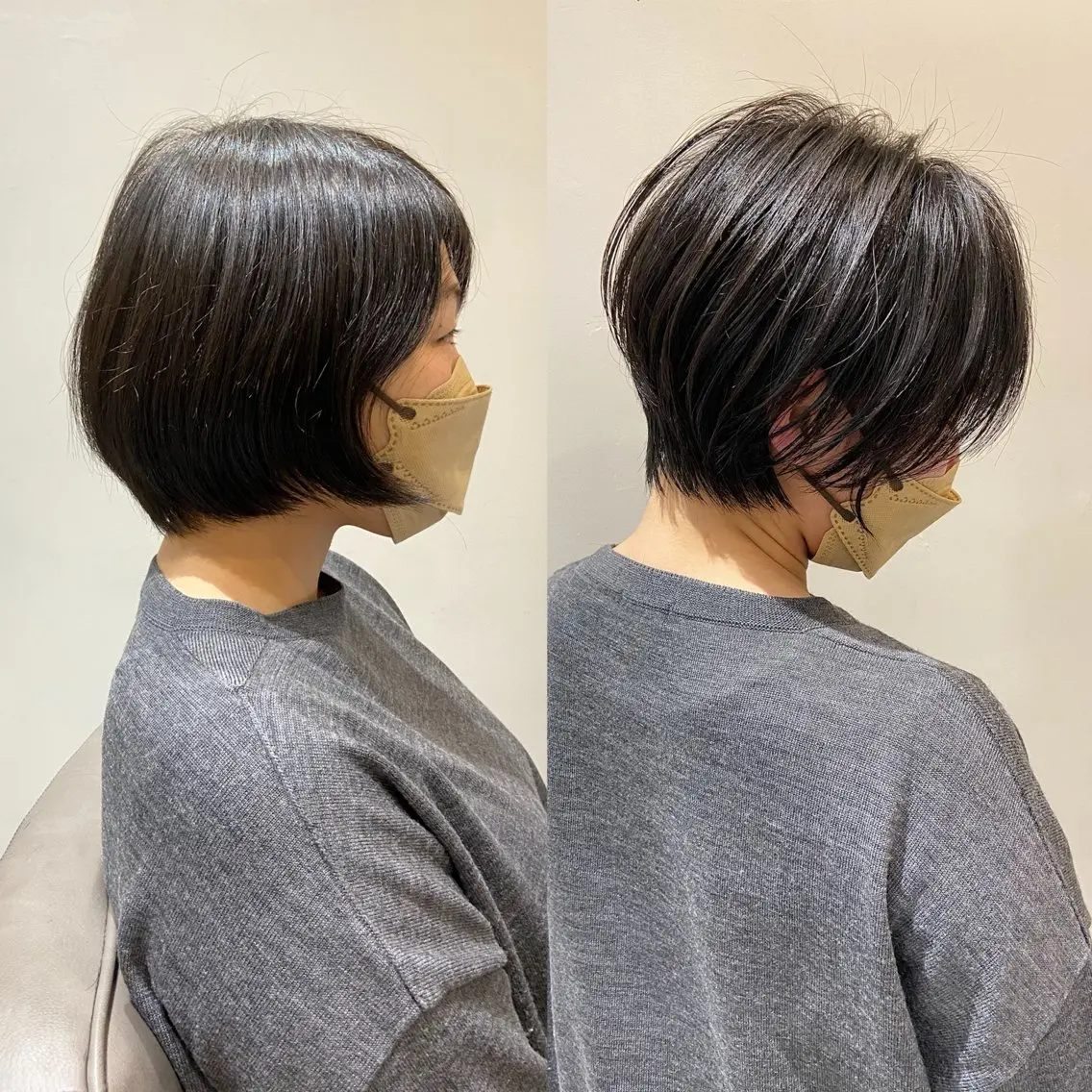 ショート カラー くびれヘア ショートヘア カット ヘアカラー 廣庭 勇人のヘアスタイル