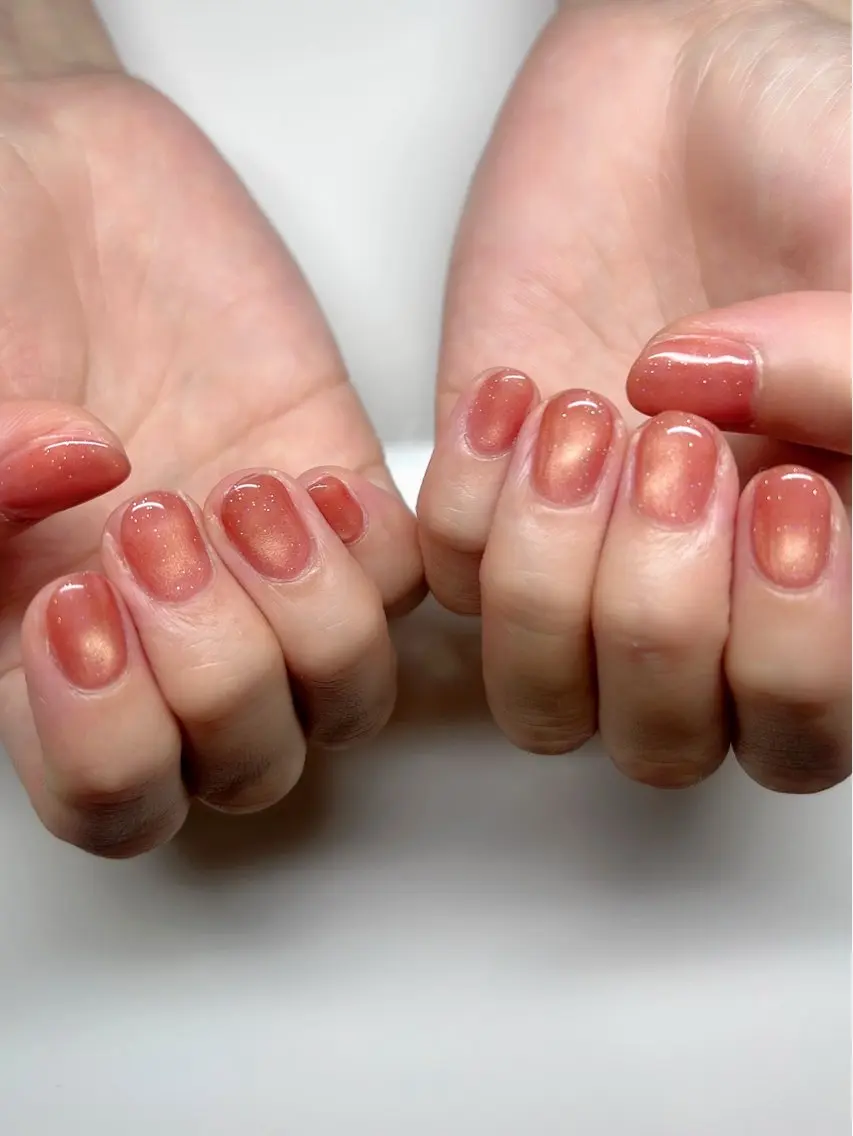 ネイル マグネットネイル ショートネイル ハンドネイル 整うネイルサロン RIN NAILのネイルデザイン