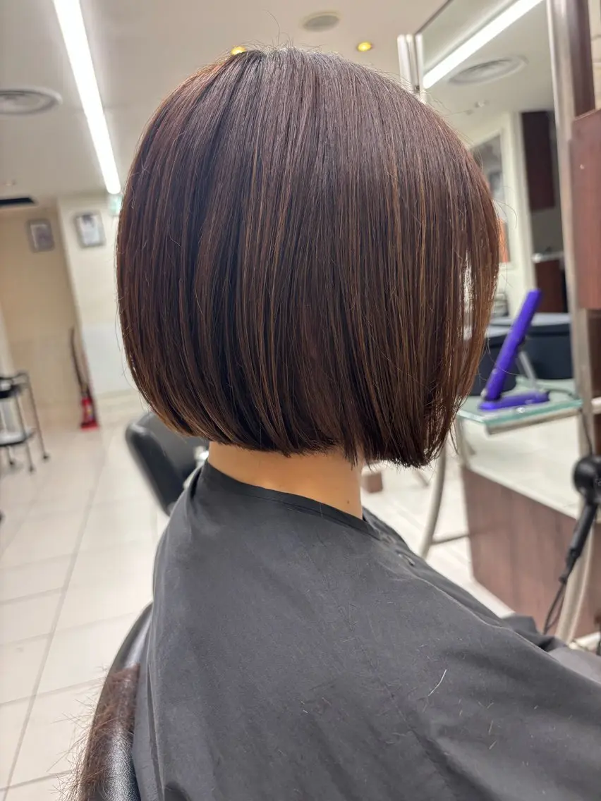 ショート 切りっぱなしボブ ボブ TONI&GUY速寿 勇希のヘアスタイル