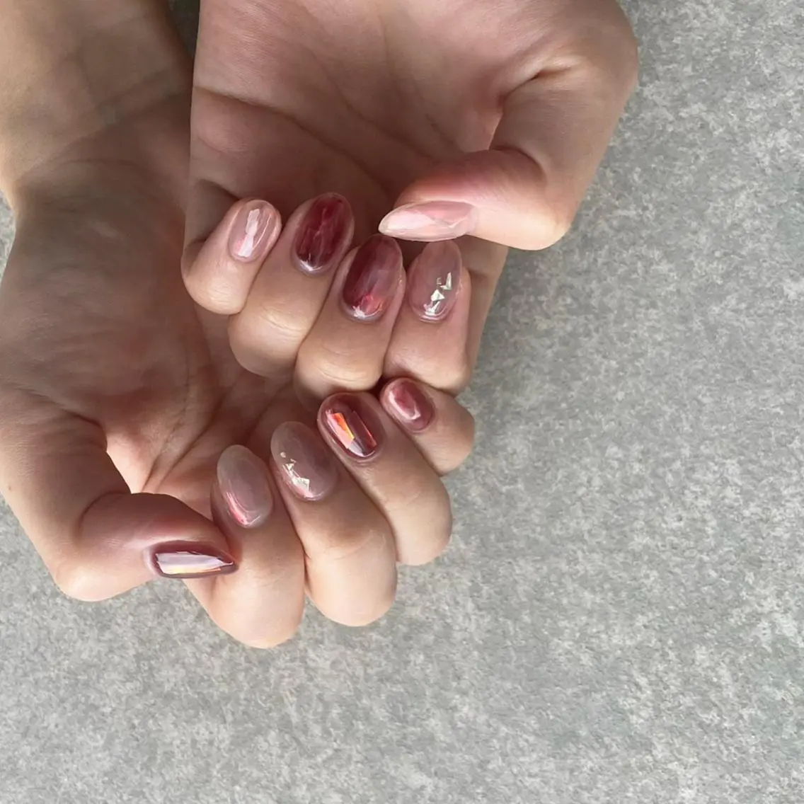 ネイル アートネイル 長さ出し ジェルネイル 氷ネイル・うるうるネイル マットネイル ハンドネイル nail salon Soeurのネイルデザイン