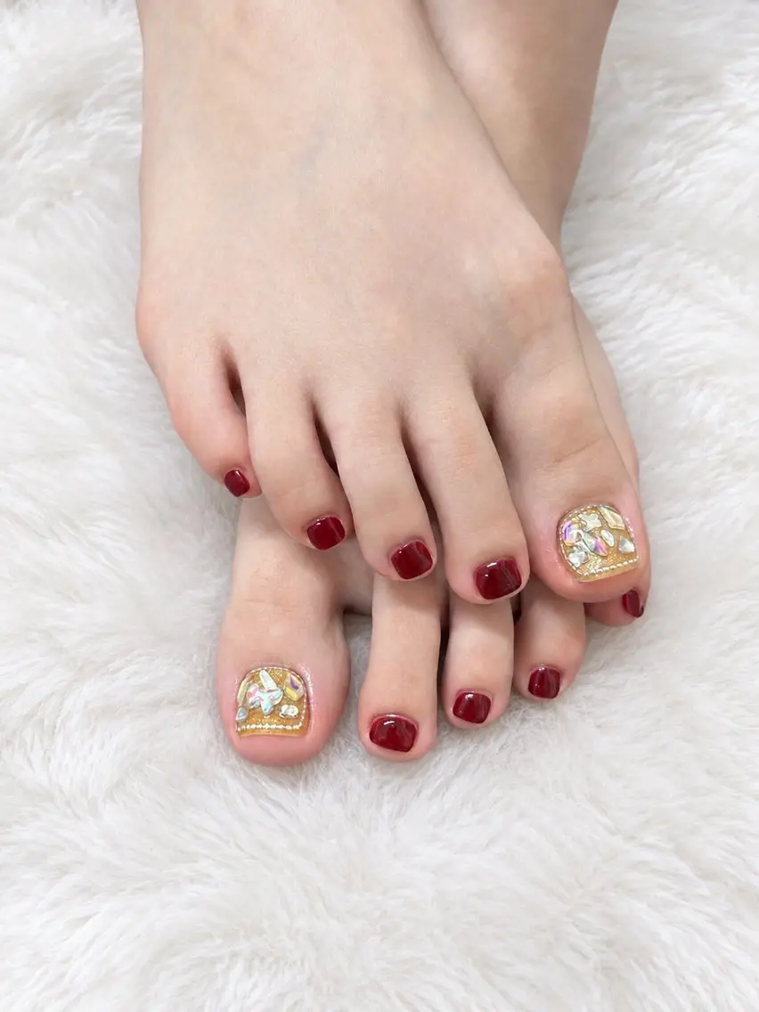 ネイル ジェルネイル 持ち込み ワンカラーネイル スカルプネイル xinh nailsのネイルデザイン