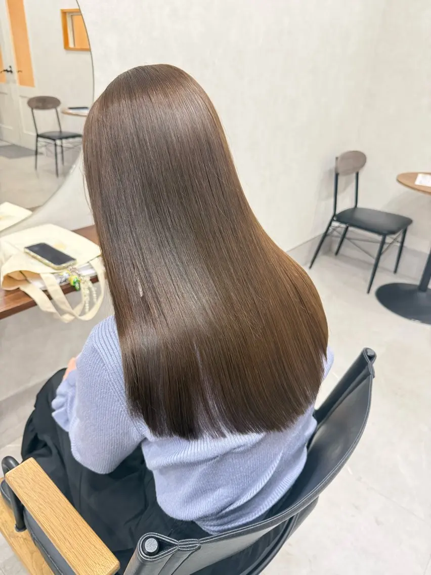 カット+髪質改善ストレート+クイックトリートメント· 25190→·23100の写真