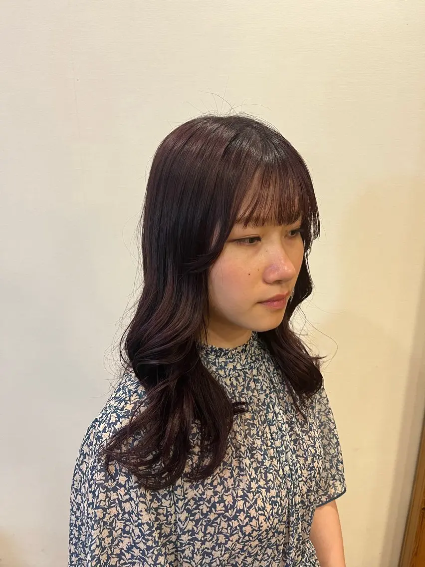 ロング 田中 結月のヘアスタイル
