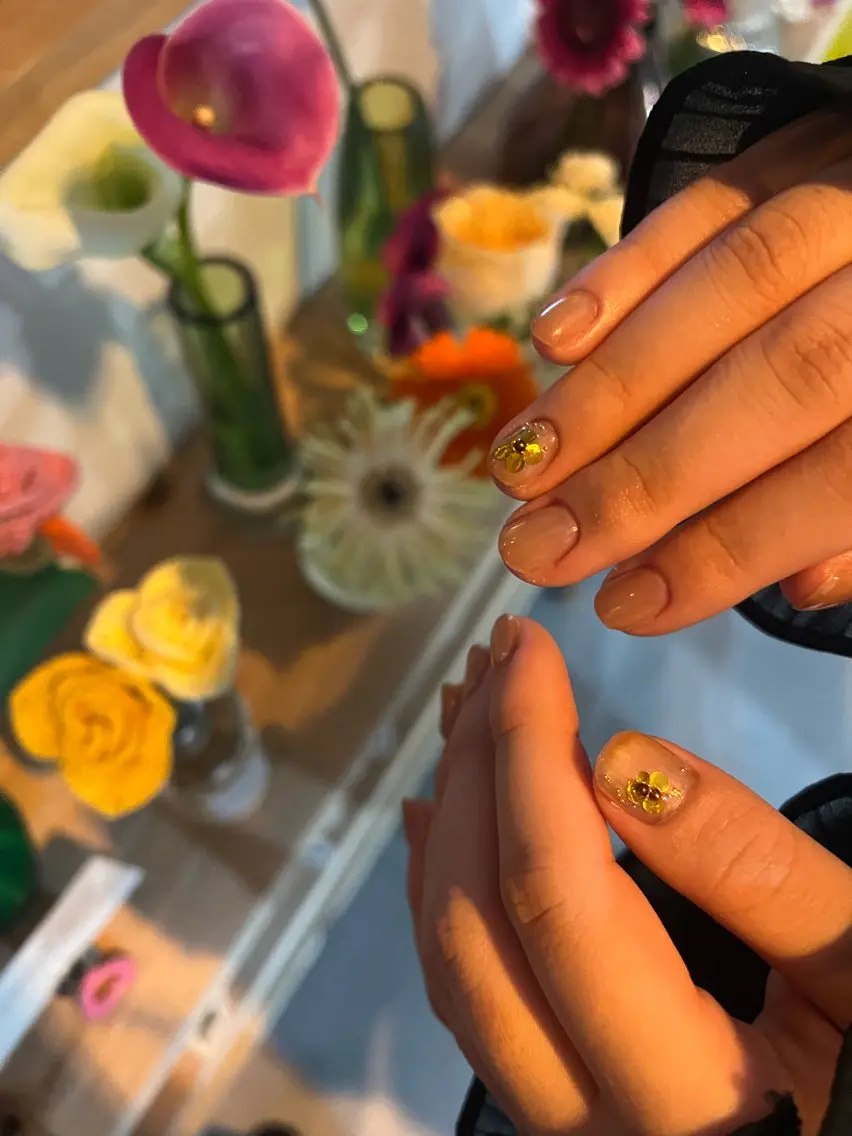 ネイル オフィスネイル シンプルネイル ハンドネイル フットネイル butter flowerのネイルデザイン