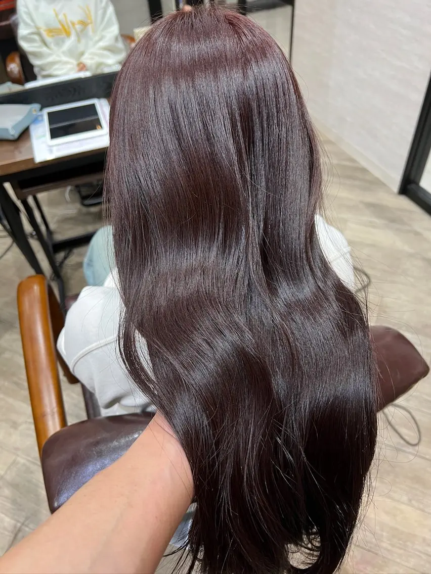 セミロング カラー ベージュカラー ブラウンカラー ショコラグレージュ 透明感カラー グレージュ 顔まわり職人🇰🇷 韓国ヘア/KAITOのヘアスタイル