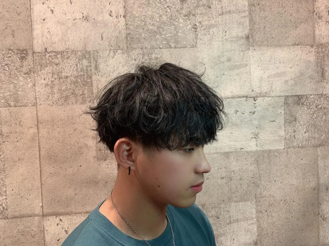パーマ メンズ 小野寺空也✂️ 似合わせショートのヘアスタイル