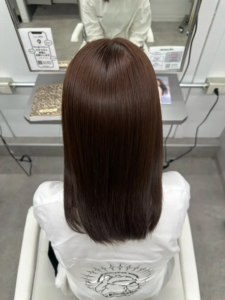 ミディアム カラー ブラウンカラー ピンクカラー ピンクブラウン 🌟モデル募集 /さら🩷のヘアスタイル