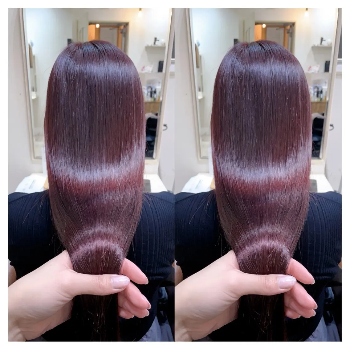 ロング カット ヘアカラー トリートメント 村山 茉衣のヘアスタイル