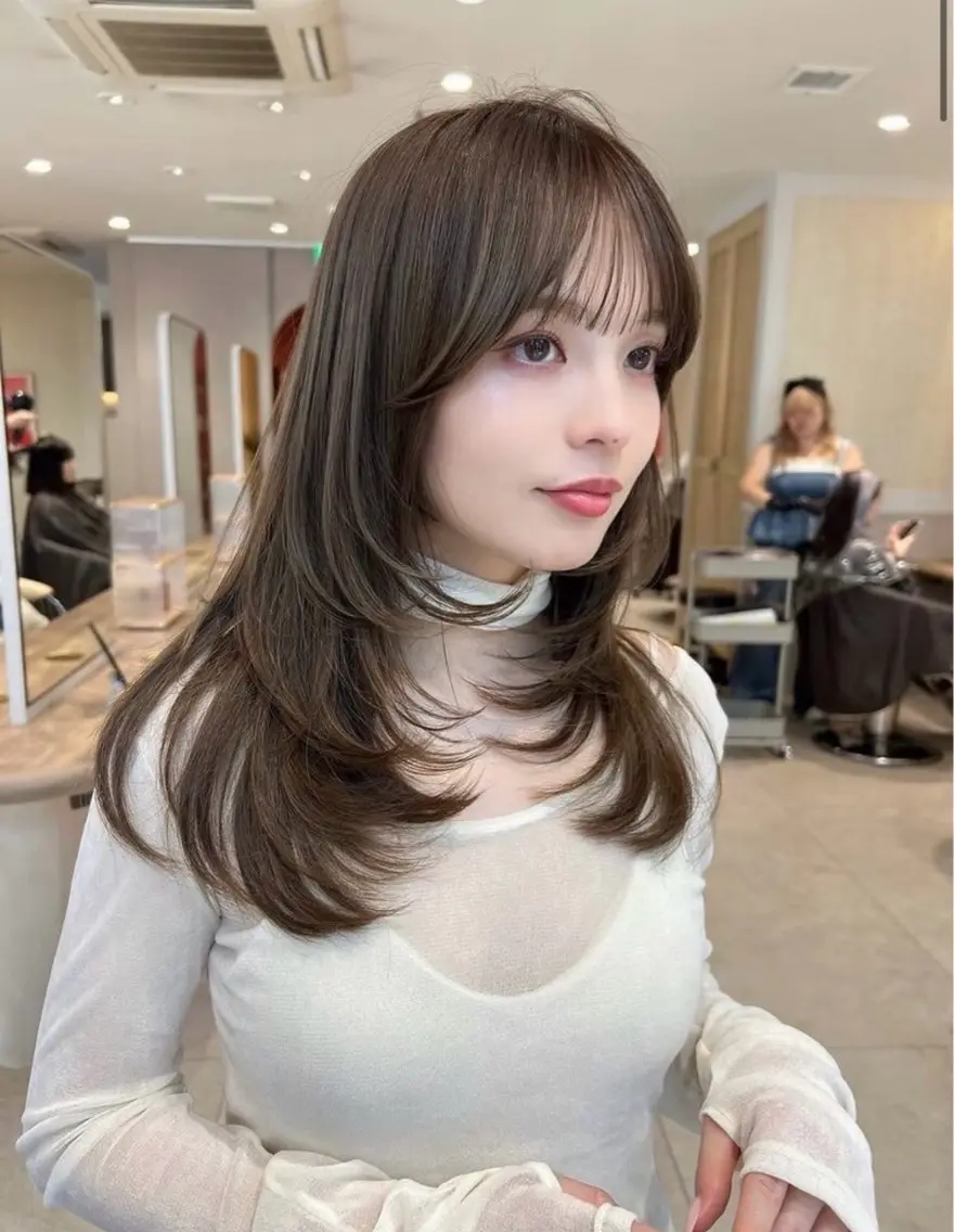 セミロング カット ヘアカラー トリートメント 【レイヤー特化】 KASAHARAのヘアスタイル