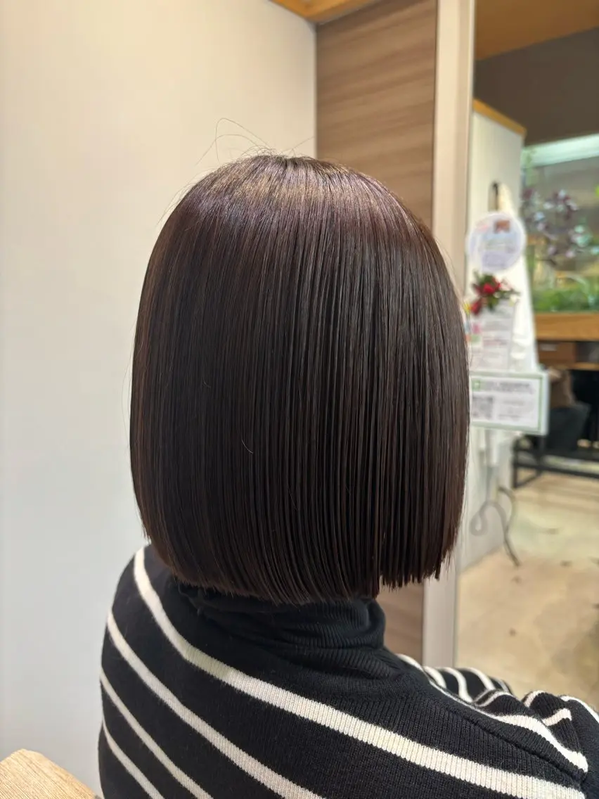 ミディアム ボブ ✿︎AMELY呉服町 海野采紗‎✿  ‎のヘアスタイル