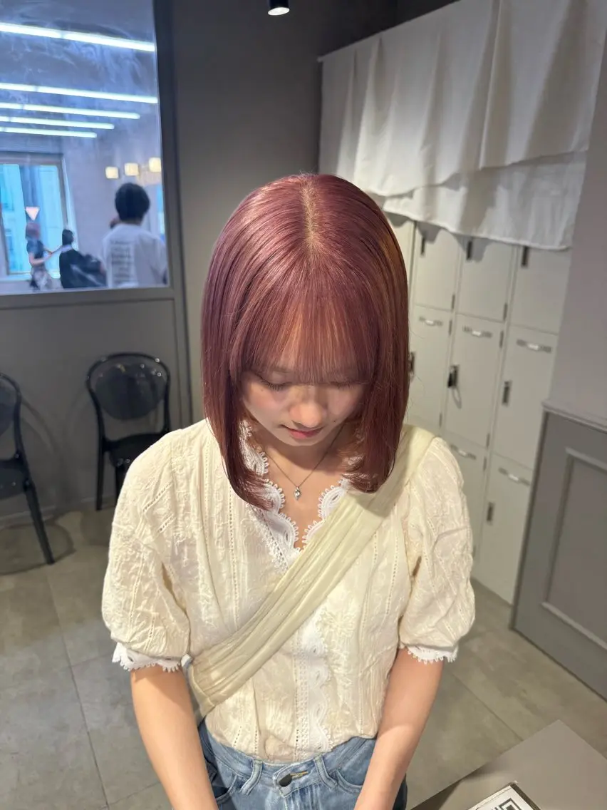 ミディアム カラー パーマ ヘアアレンジ メンズ キッズ 韓国系🇰🇷🩶 艶暗髪/MEIのヘアスタイル