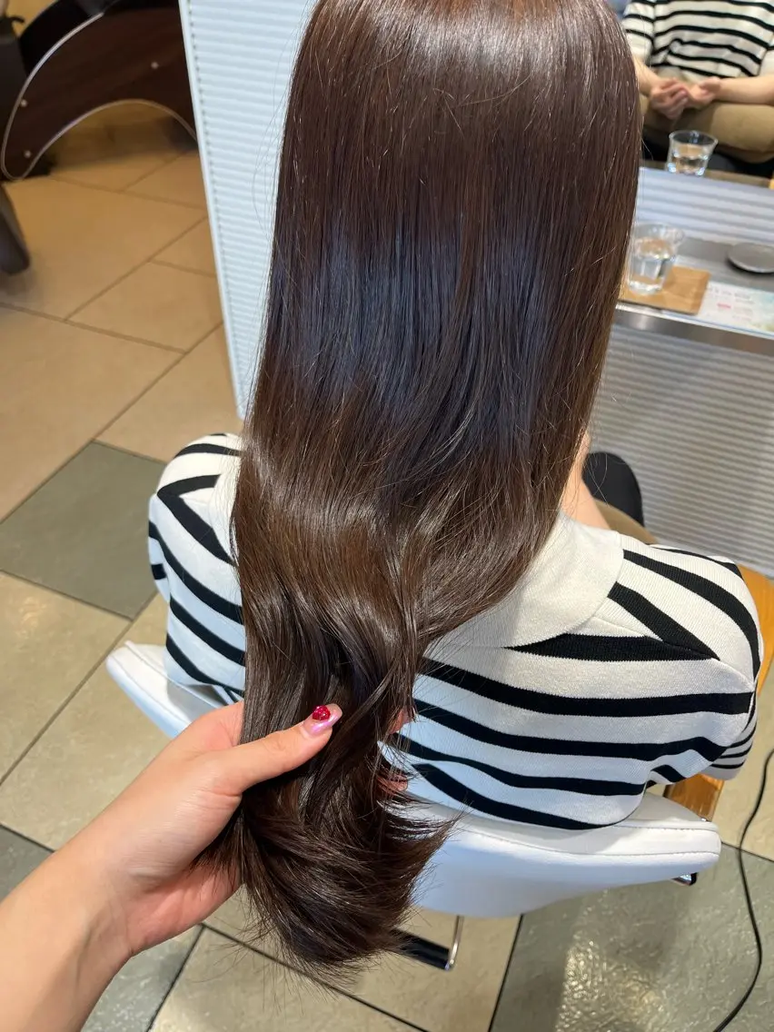 カラー 淡色┊︎ナチュラル 🧁奈那美🧁*.゜のヘアスタイル