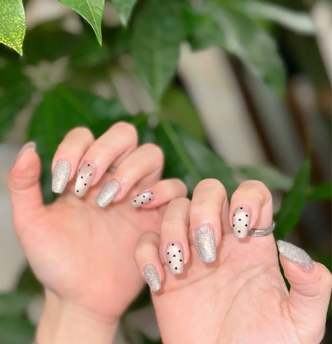 ネイル 長さ出し フラッシュネイル ジェルネイル ハート メンズネイル ハンドネイル MIMnail メンズネイリストのネイルデザイン