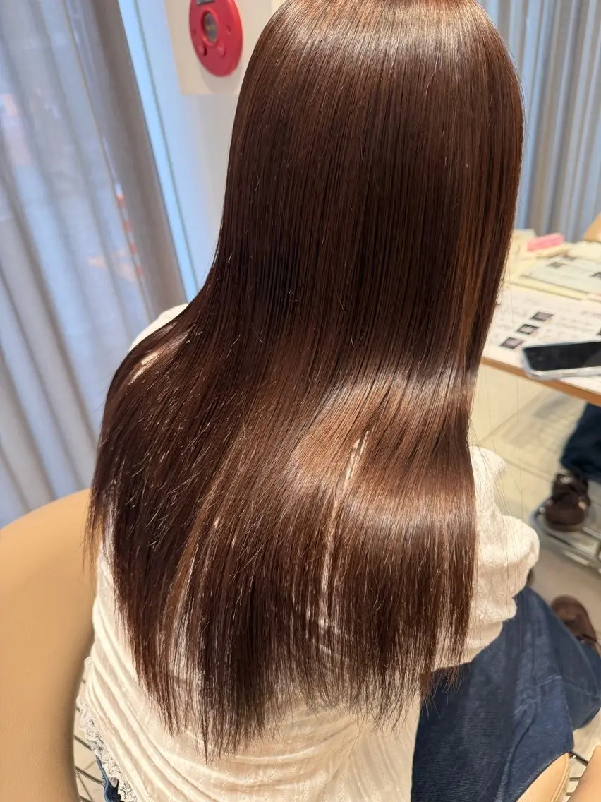 ロング カラー ヘアカラー トリートメント Maiko໒꒱ /透明感カラーのヘアスタイル