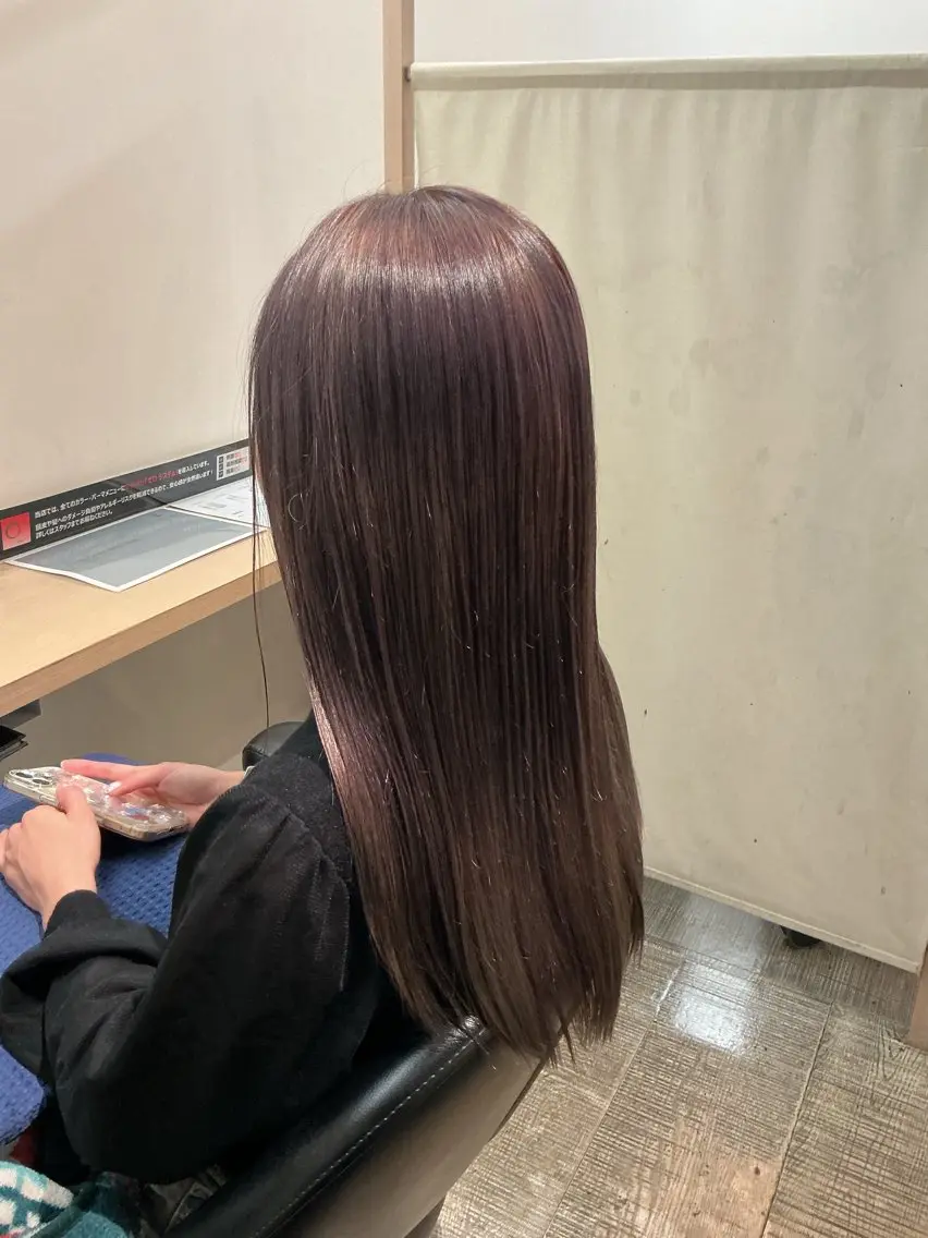 ロング カラー ヘアカラー トリートメント 謝花 卯依┆͓̽ モデル募集中🪽⋆꙳のヘアスタイル