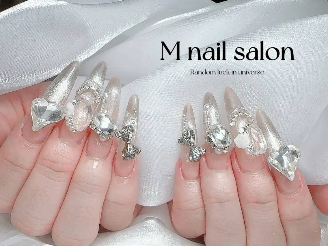ネイル ハンドネイル M🌷nail 長さだし専門店のネイルデザイン