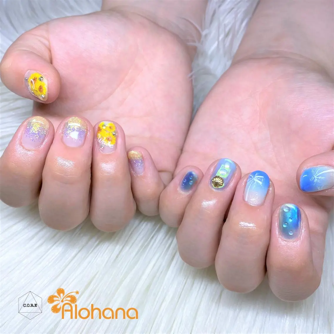 ネイル ハンドネイル Alohana Minaのネイルデザイン