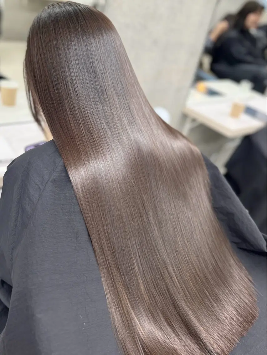 ロング 縮毛矯正 うる艶ヘア♡韓国好き 透明感　shotaのヘアスタイル