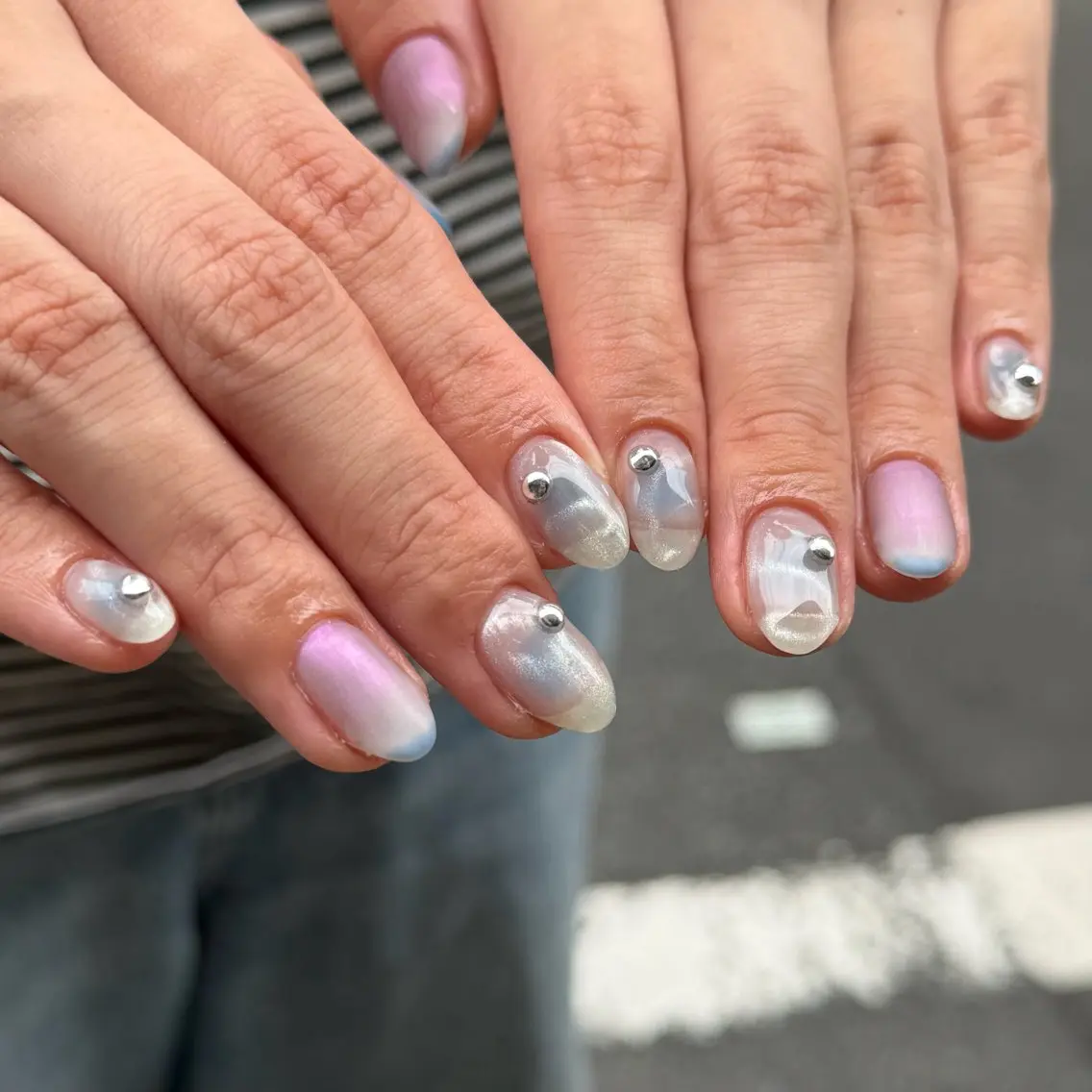 ネイル ハンドネイル ʀᴀɪ ɴᴜᴀɴᴄᴇのネイルデザイン