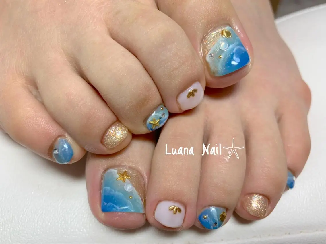ネイル フットネイル BeauJu by Luana Nailのネイルデザイン