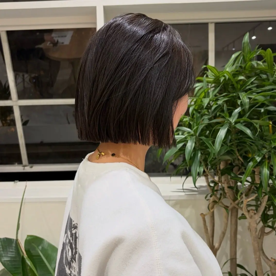 ショート カラー パーマ ボブ 似合わせカット カット ヘアカラー 縮毛矯正 YUUKI/ミニボブ ボブ/髪質改善のヘアスタイル