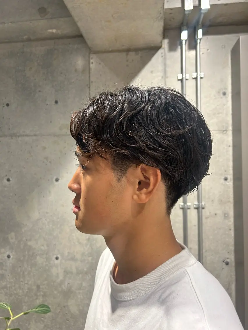 パーマ メンズ カット パーマ 🤡暖色ウルフ 🤡みさきのヘアスタイル