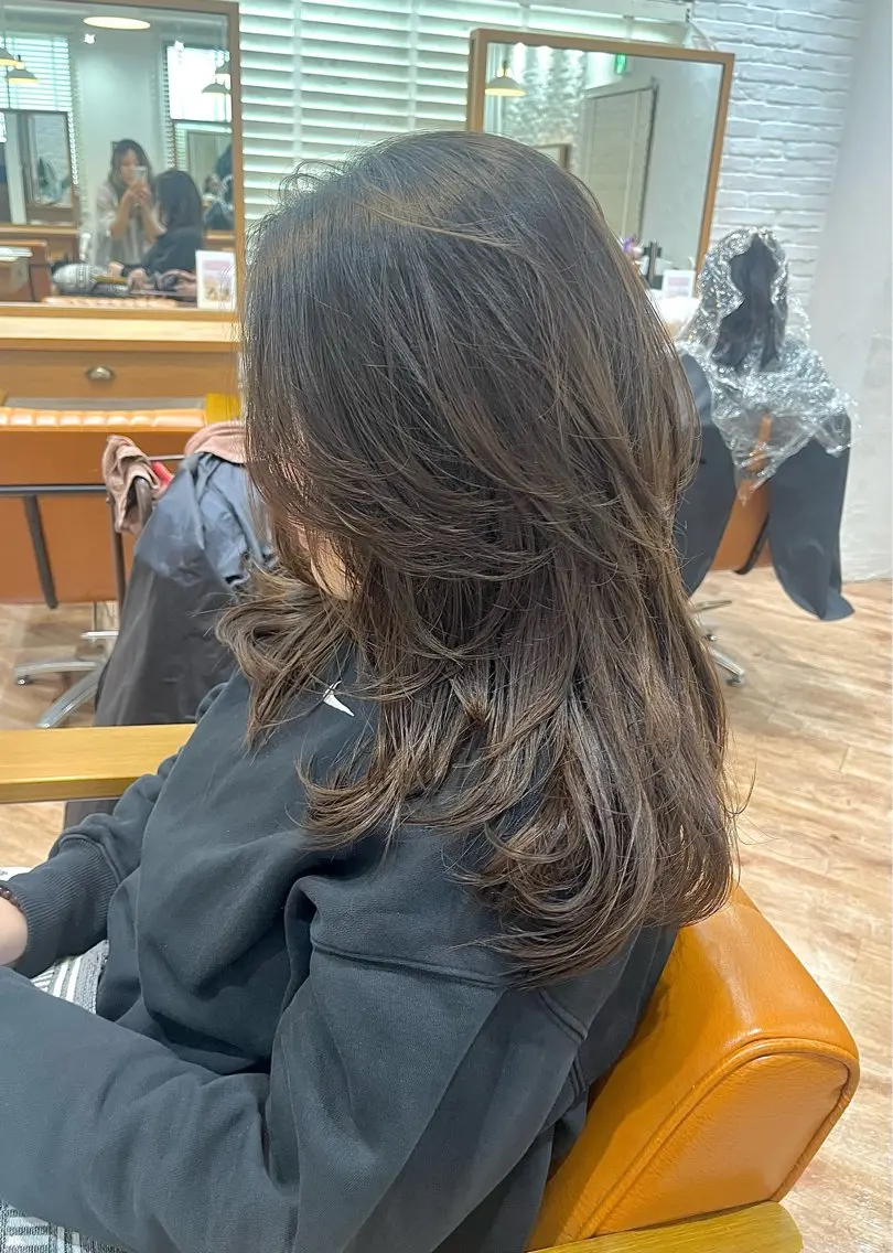 ロング ヘアアレンジ カット トリートメント 松下 倫子のヘアスタイル