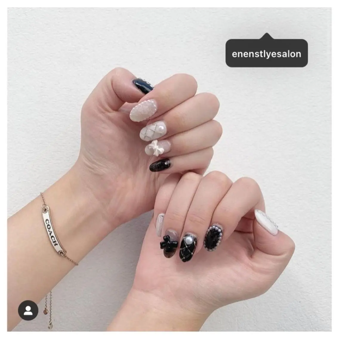 ミディアム ネイル 🐾enen style 🐾のネイルデザイン