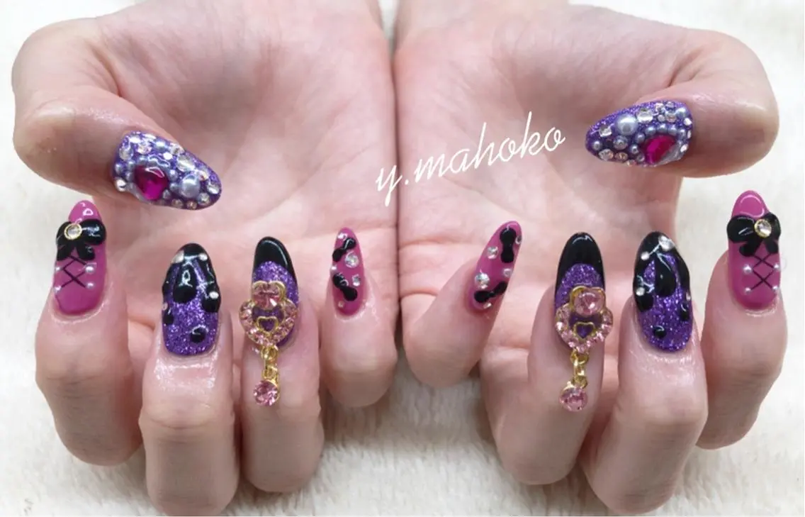 ネイル ハンドネイル パラジェル有/ 長さだし/mahoのネイルデザイン