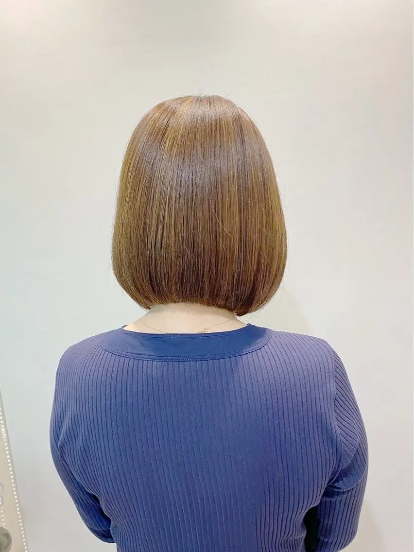 ミディアム 艶カラー美髪縮毛矯正 /髪質改善✨️ユウキのヘアスタイル