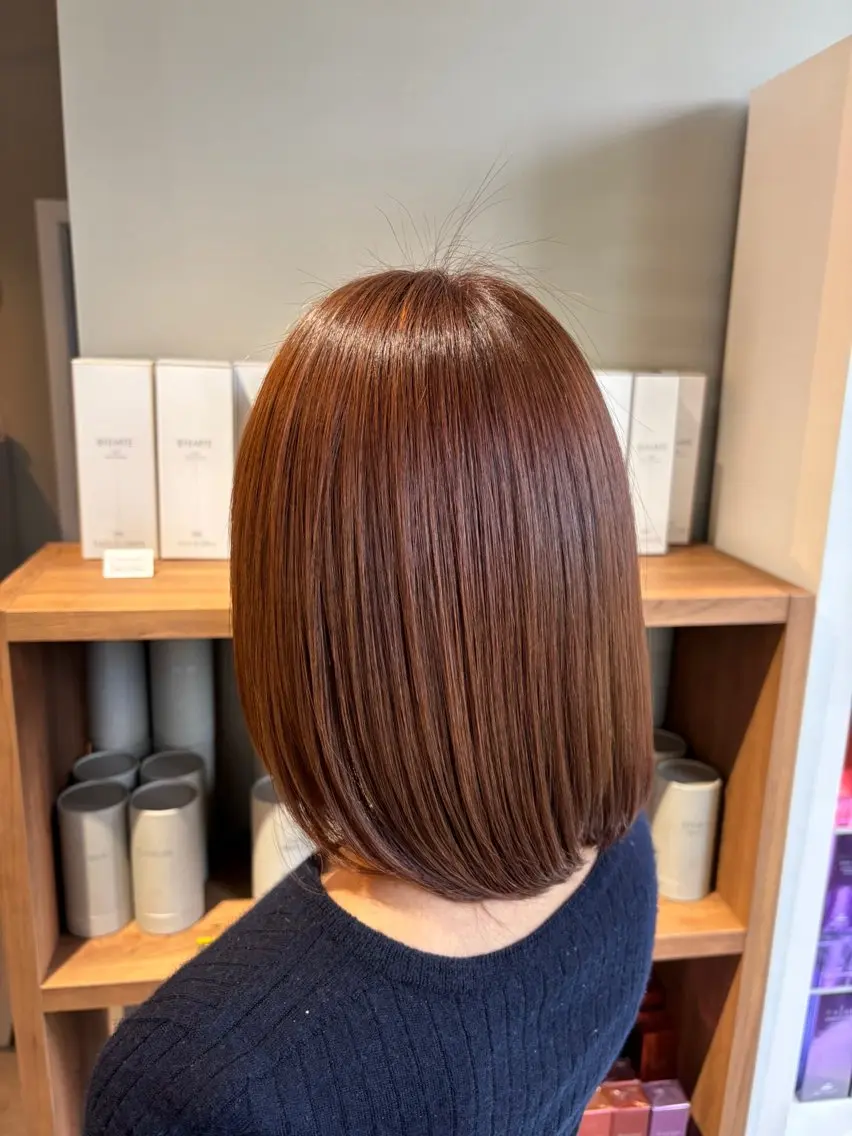 ミディアム カラー カット ヘアカラー トリートメント reciel / rinaのヘアスタイル