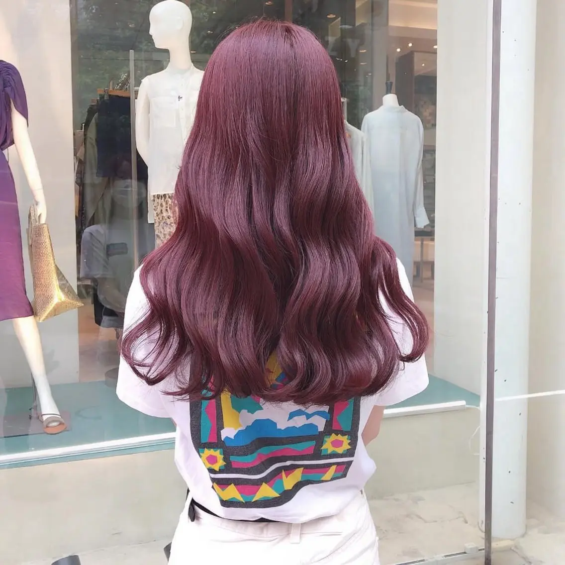 ロング ヘアカラー トリートメント 中山 ちかのヘアスタイル