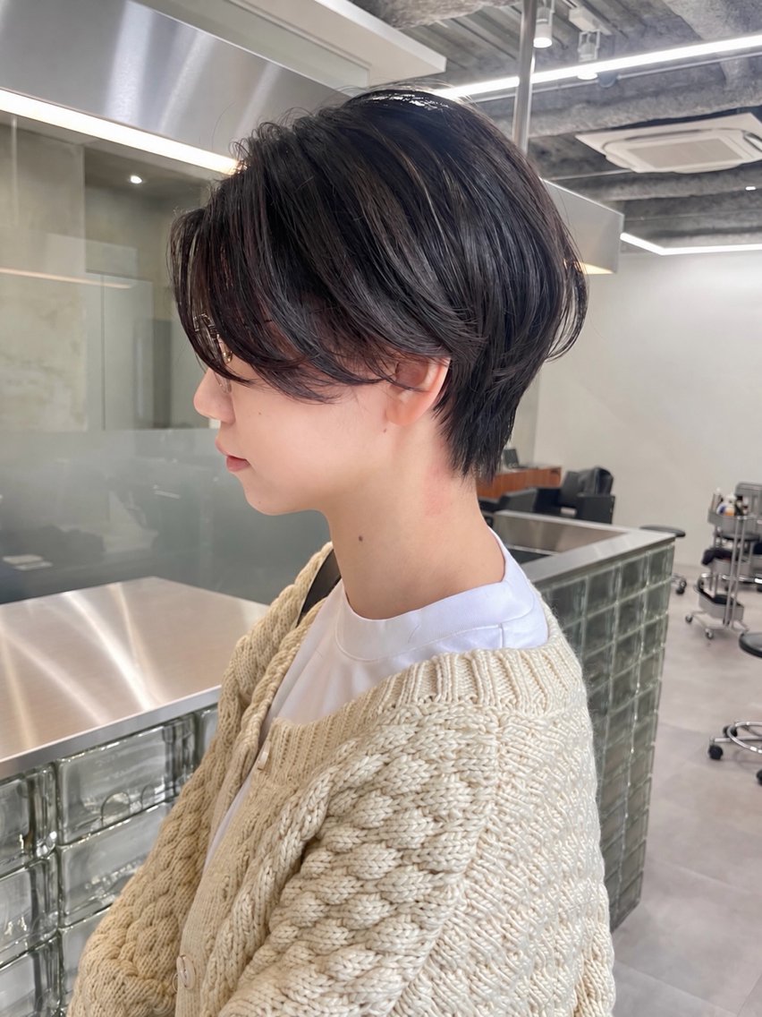 ショート カラー カット ヘアカラー 華 /ショート/ボブのヘアスタイル