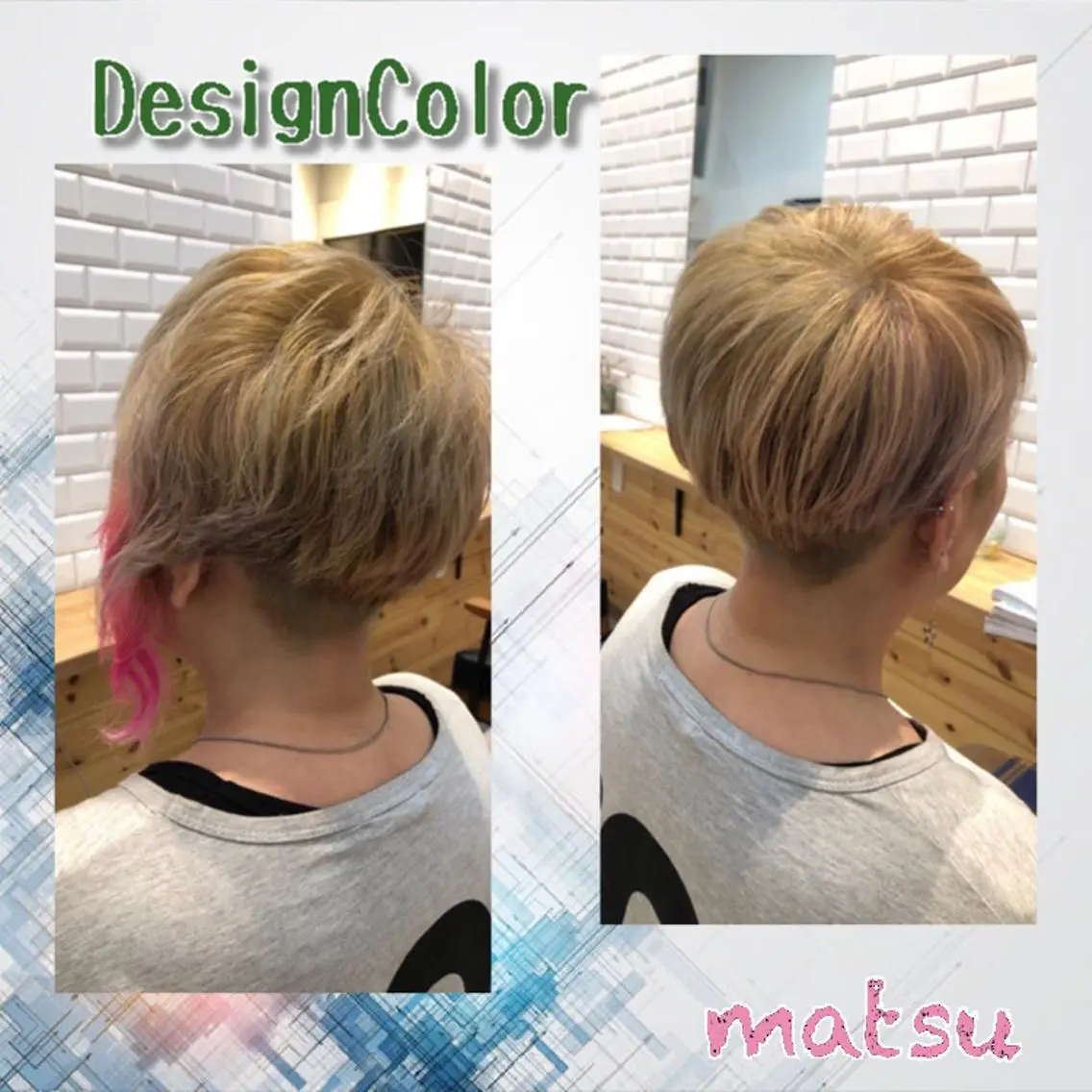ショート MATSU 🌟個性派カラーのヘアスタイル