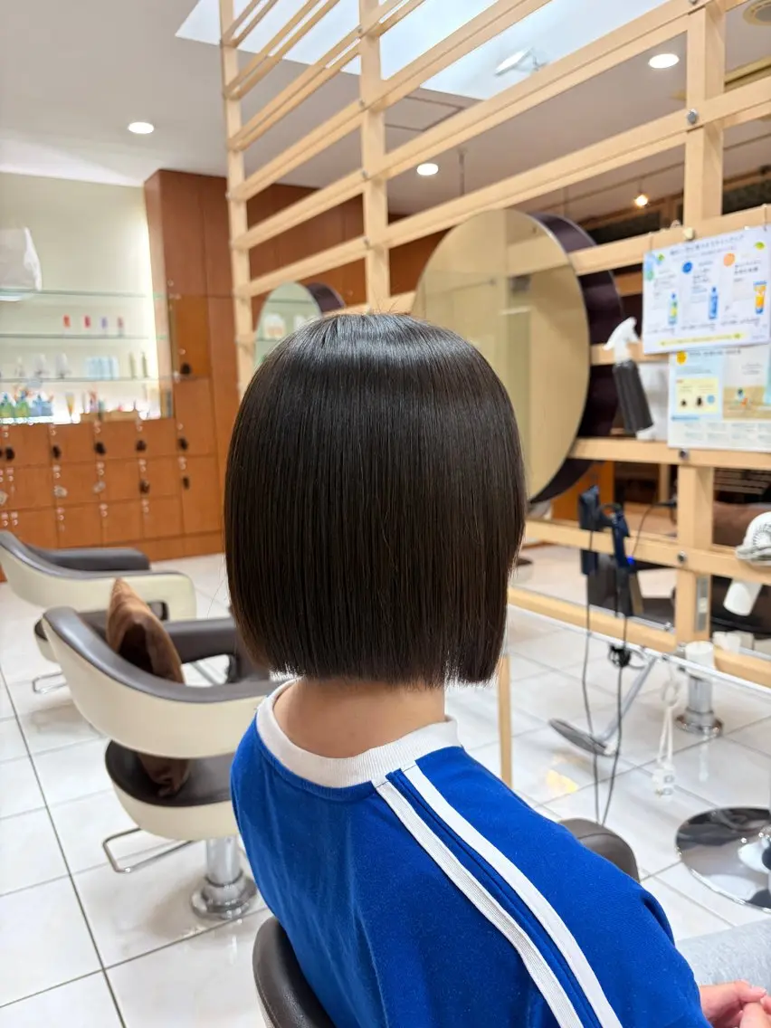 ショート 縮毛矯正 Blossom 濱中のヘアスタイル