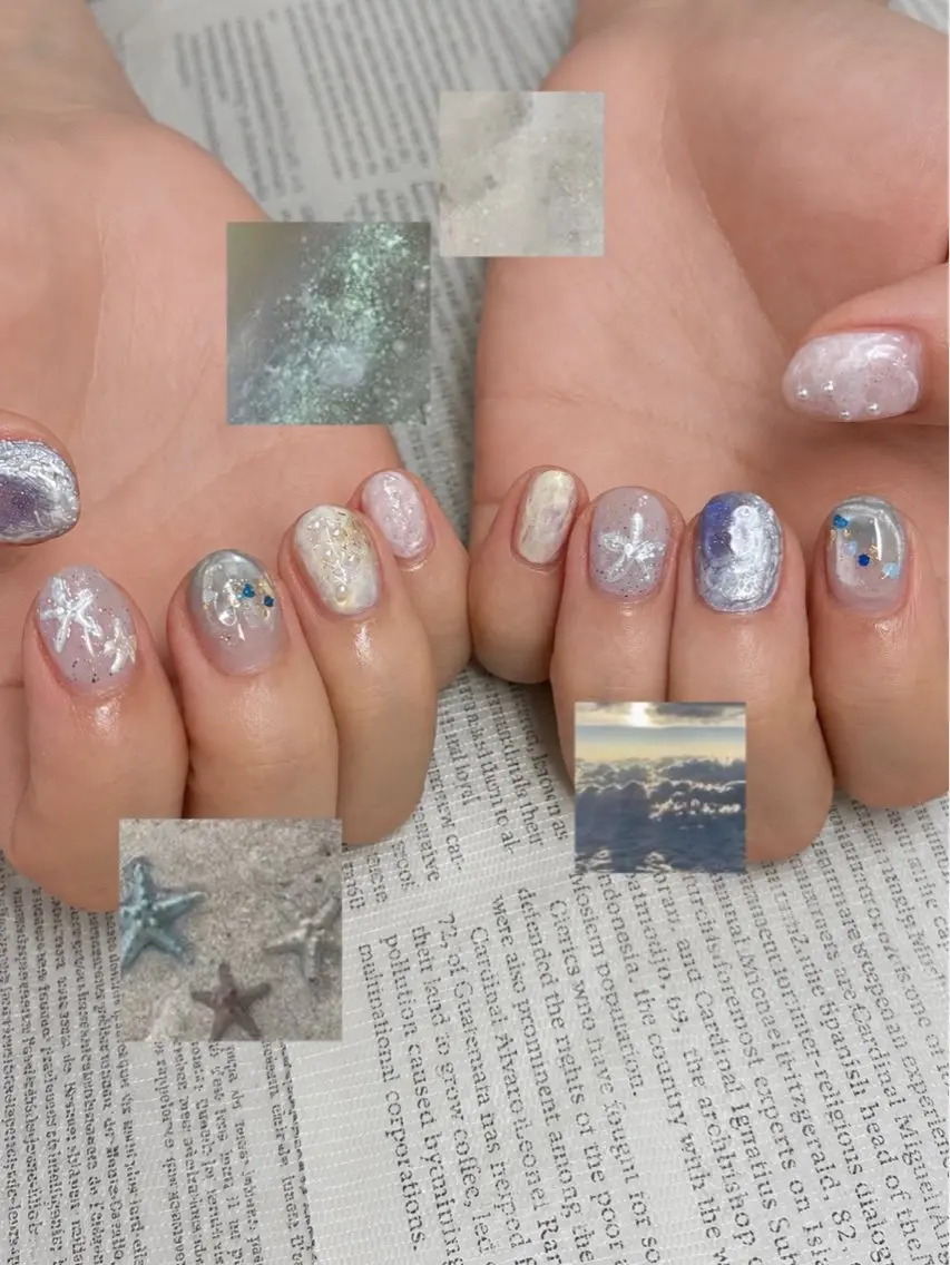 ネイル ニュアンスネイル shiki_nail 🪐のネイルデザイン