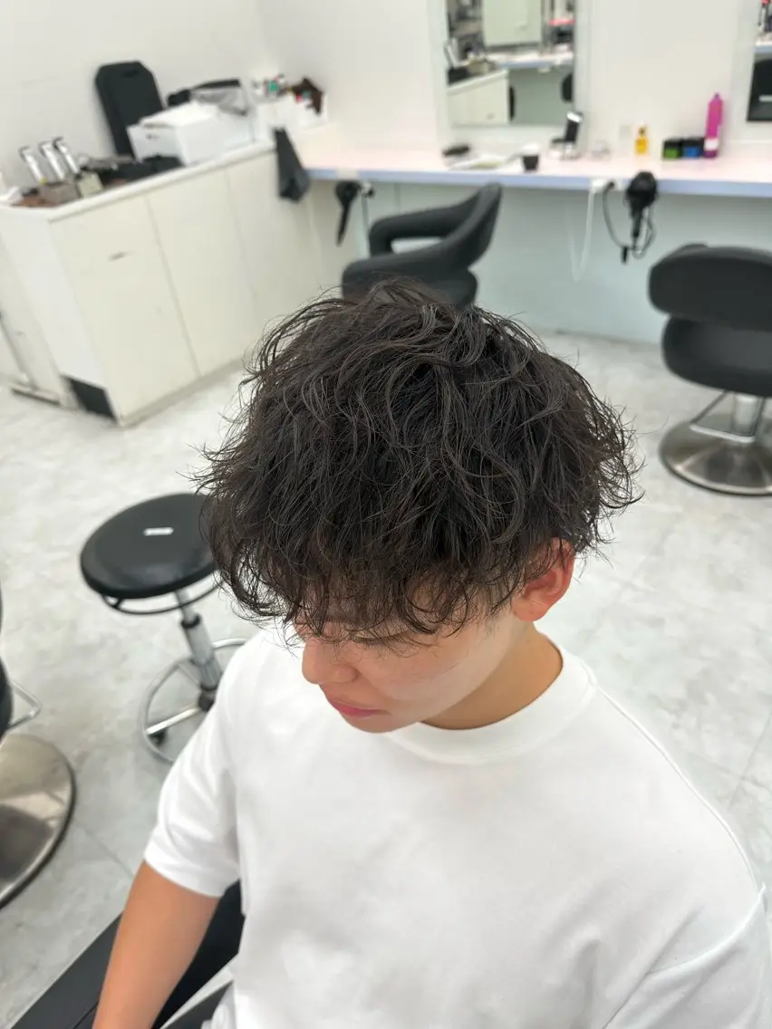 パーマ メンズ カット パーマ ✂︎メンズパーマ特化 🏆メンズ美容師のヘアスタイル
