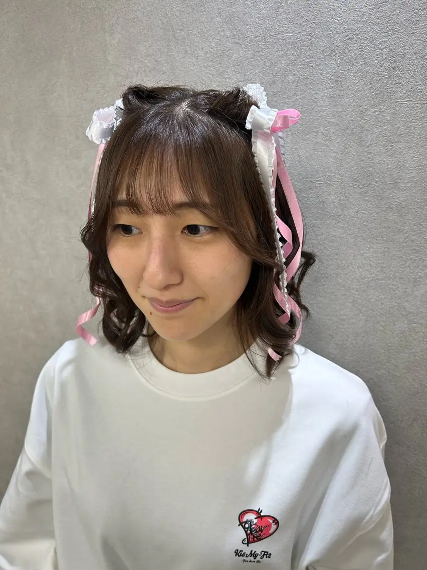 ヘアアレンジ ♡派手髪カラー♡ 🅝🅐🅝🅐のヘアスタイル