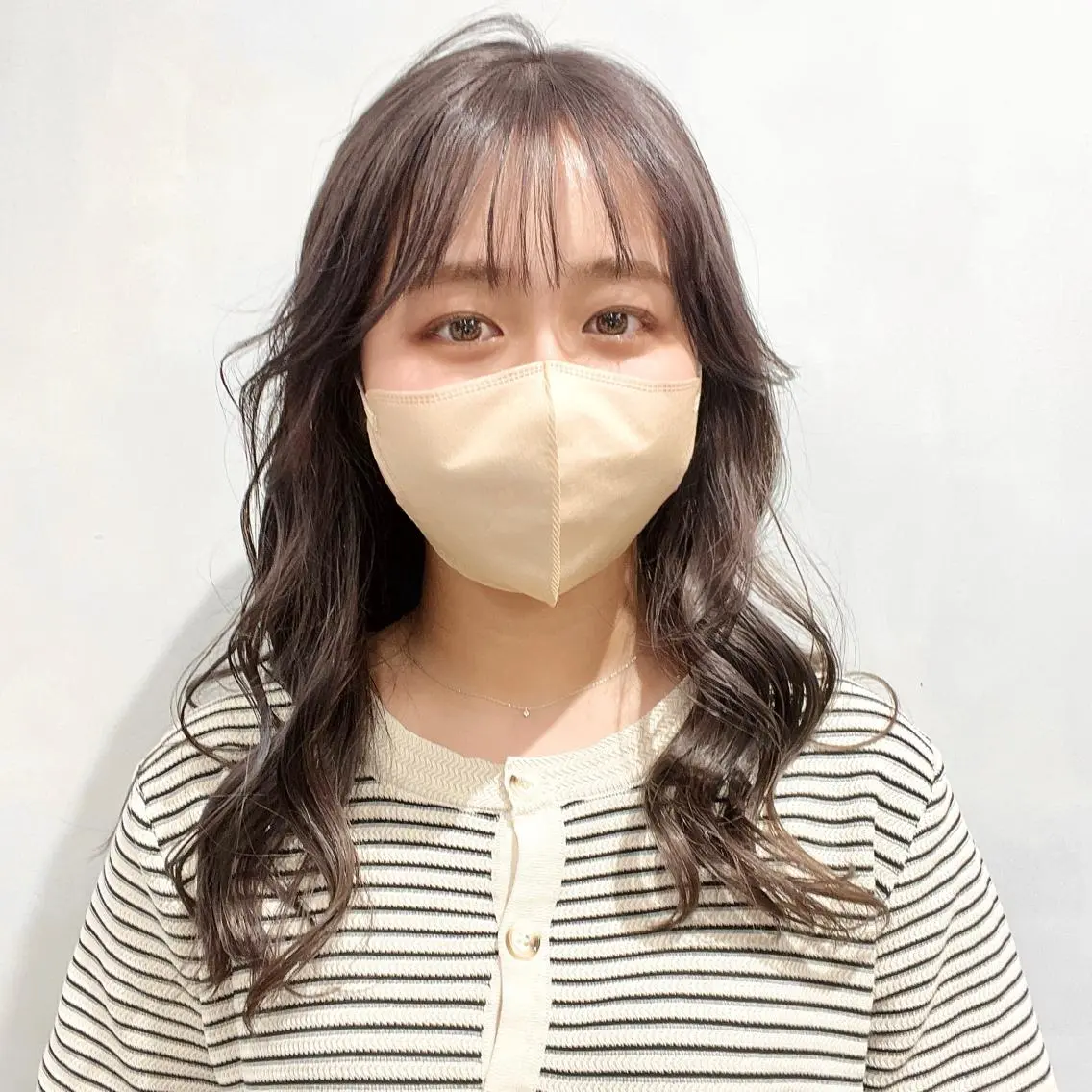 ロング カラー 髪質改善⌇透明感 カラー⌇川上葵のヘアスタイル