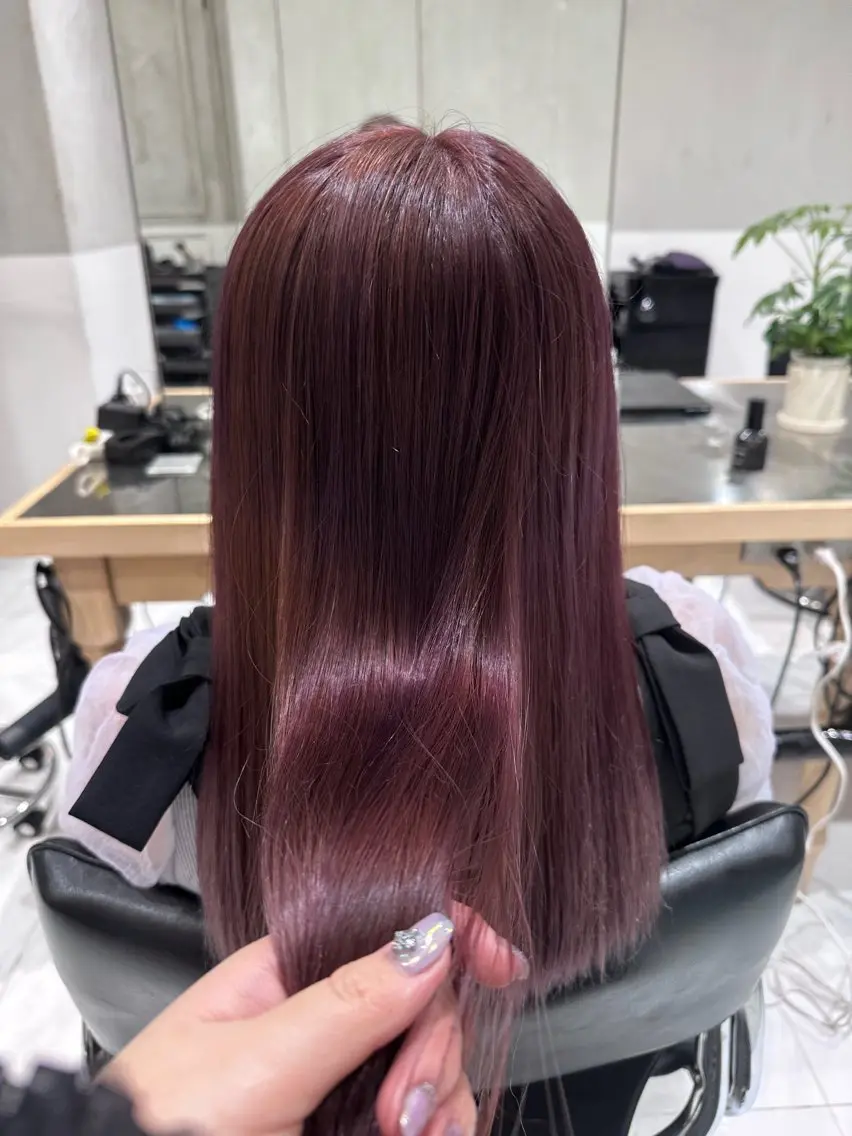 セミロング ヘアカラー Rino🎀/盛れる 顔周りカット🪽✩のヘアスタイル