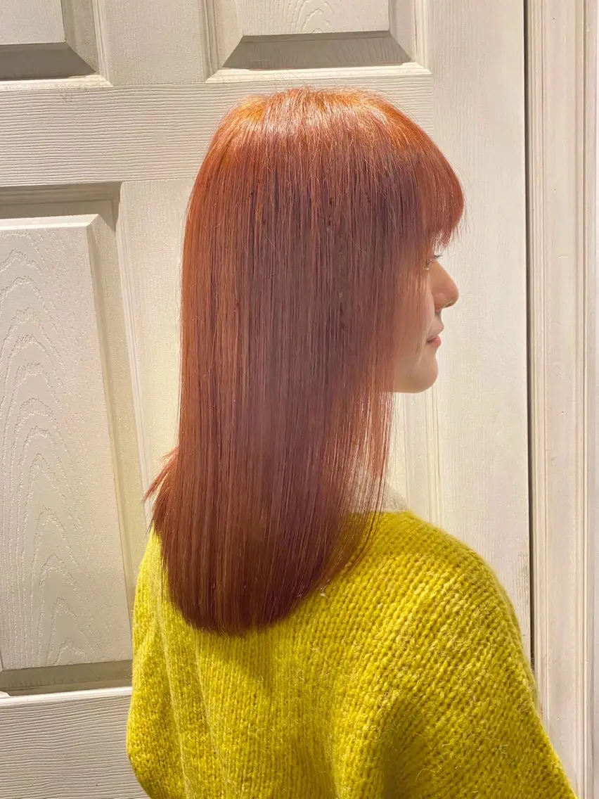 セミロング 伸ばしかけ カット 縮毛矯正 【🉐学割】応援📣 ミニモ限定🤩千 田のヘアスタイル