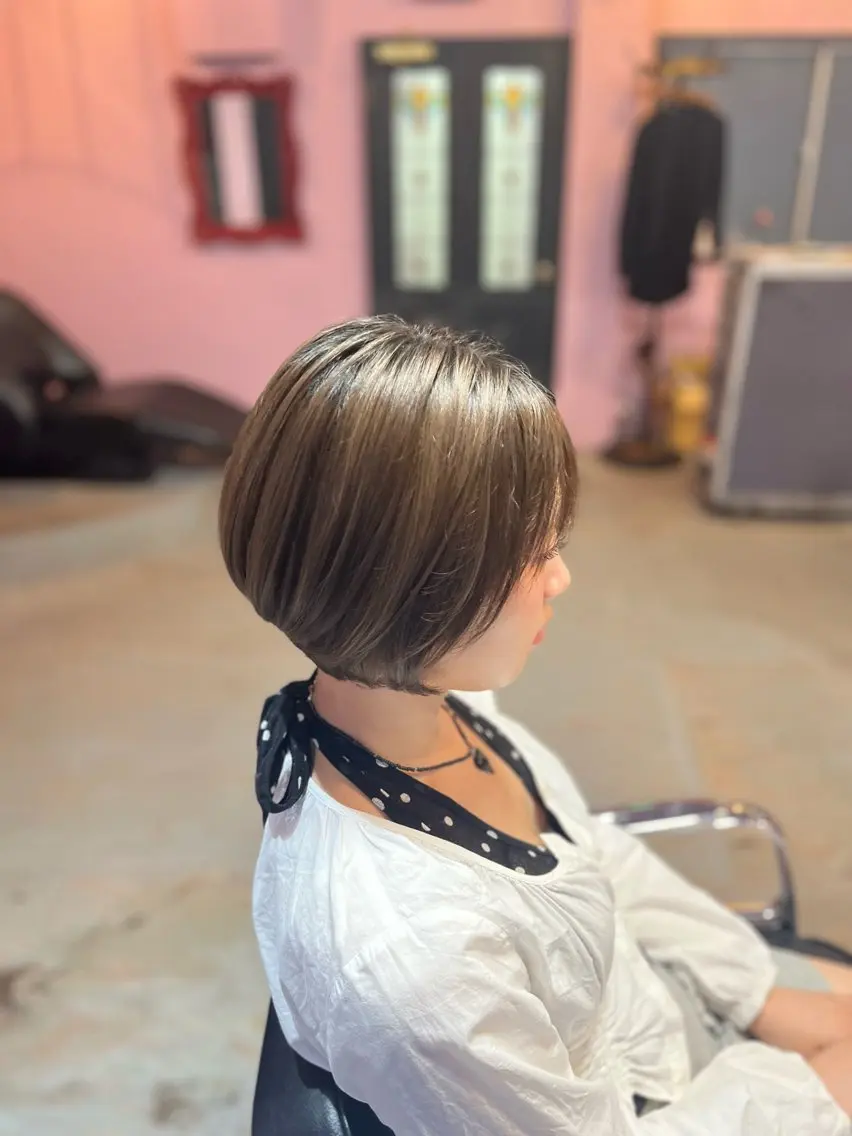 ショート ショートボブ ボブ ショートヘア 藤野 海翔のヘアスタイル
